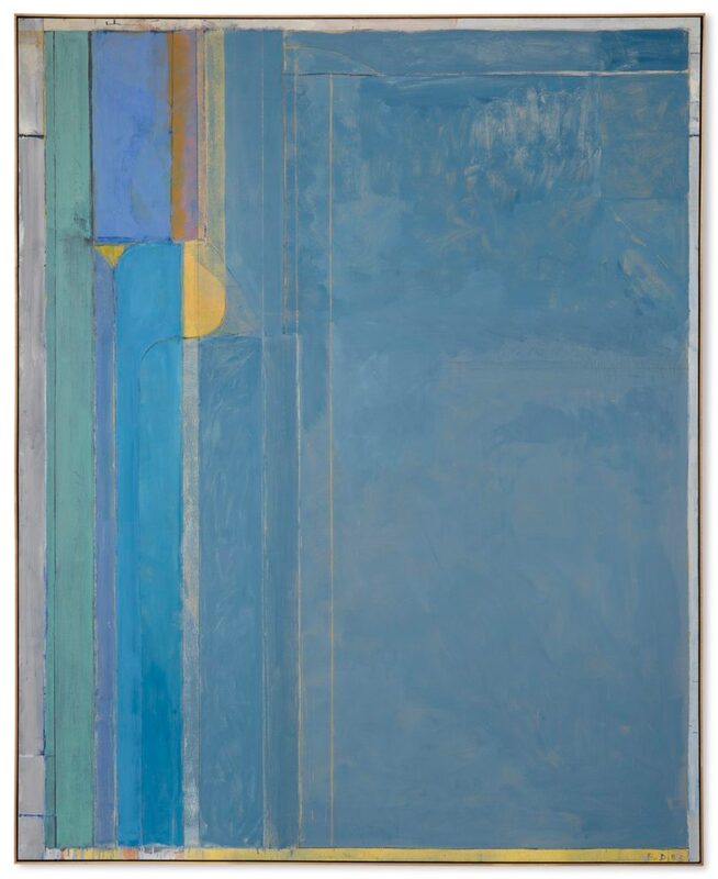 This large work realized $22,587,500 when sold by Christies on behalf of the Estate of Mary Tyler Moore in November 2018 The current high for Diebenkorn,  $23.9 million, was set earlier Ocean Park #126 (1984), sold for $23.9 million. The second-highest price of $13.5 million was paid for Ocean Park #48 (1971), in 2012.